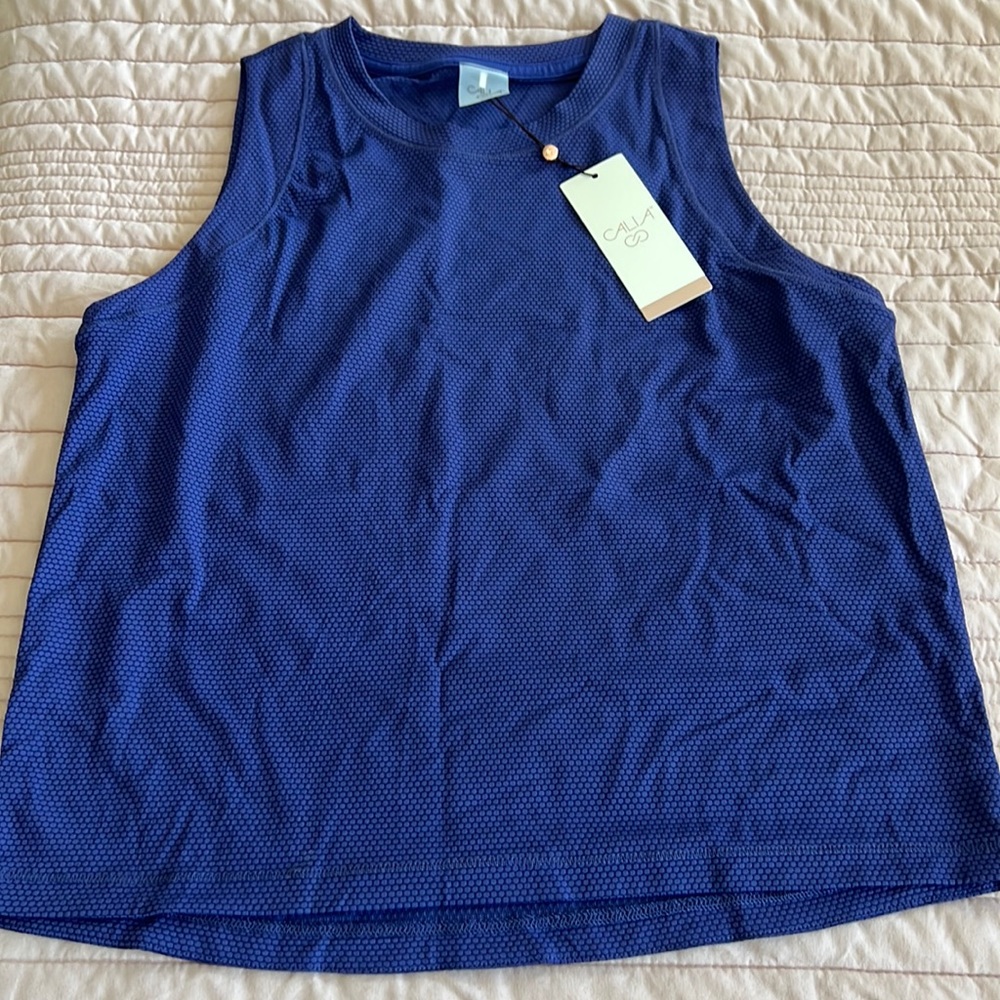 Calia Bubble Mesh Tank. New with tags size med